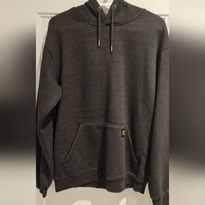 Men's Dark Charcoal Pullover Hoodie with Kangaroo Pocket
